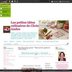 Bavarois poires chocolat