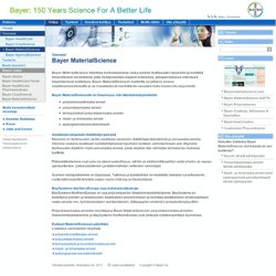 Bayer MaterialScience - espoossa (ja turussa)