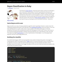Bayes Classification in Ruby