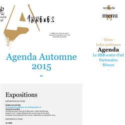BBB Centre d'Art / Annexes / Agenda