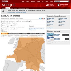 BBC Afrique - Afrique - La RDC en chiffres