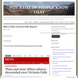 BBC’s Fake Victoria Falls Report