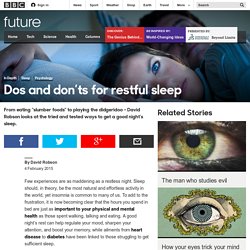 The Do's and Don'ts for Restful Sleep