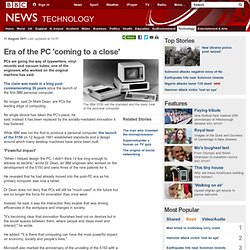 Era of the PC 'coming to a close'