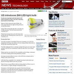 News - US introduces $60 LED light bulb