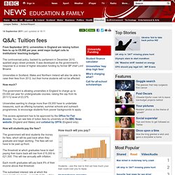 Q&A: Tuition fees