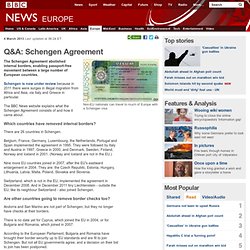 Q&A: Schengen Agreement