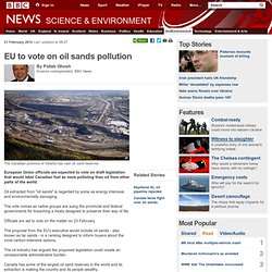 EU to vote on oil sands pollution