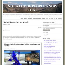 BBC’s Climate Check – March