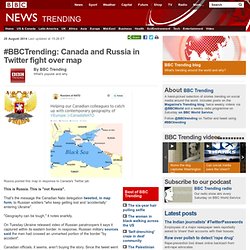 #BBCTrending: Canada and Russia in Twitter fight over map