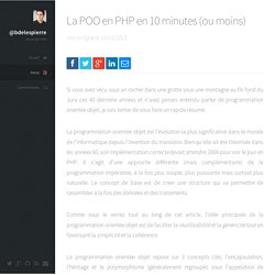 @bdelespierre - La POO en PHP en 10 minutes (ou moins)