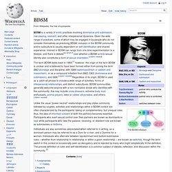 BDSM - Wikipedia