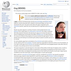 Gag (BDSM)