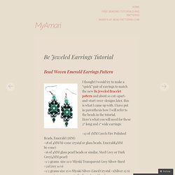 Be Jeweled Earrings Tutorial
