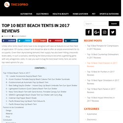 Top 10 Best Beach Tents in 2017​ Reviews – The10Pro