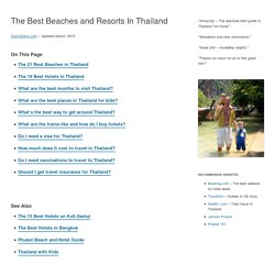 The 40 Best Beaches and Resorts in Thailand – The 2015 Guide