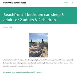 Beachfront 1 bedroom can sleep 3 adults or 2 adults & 2 children