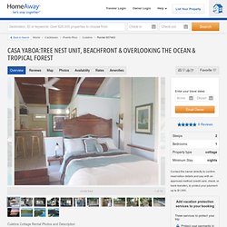 Culebra Cottage Rental: Casa Yaboa:tree Nest Unit, Beachfront & Overlooking The Ocean & Tropical Forest