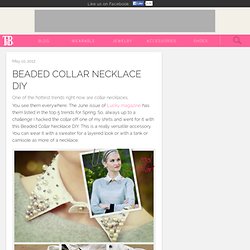 Beaded Collar Necklace DIY : Trinkets in Bloom