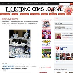 The Beading Gem's Journal: JEWELRY BUSINESS TIPS