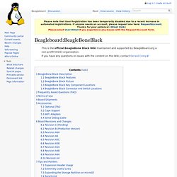 BeagleBoneBlack - Circuitco Wiki Support