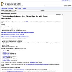 BeagleboardRevC3Validation - beagleboard - Project Hosting on Google Code