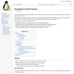 BeagleBoard/DSP Howto - eLinux.org - Iceweasel