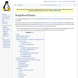 BeagleBoard Ubuntu