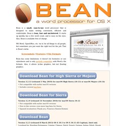 Bean: An OS X Word Processor