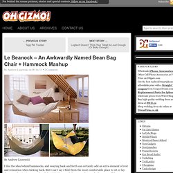 Le Beanock – An Awkwardly Named Bean Bag Chair + Hammock Mashup