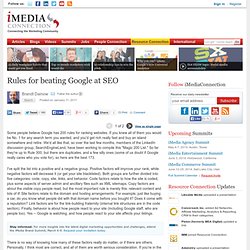 Rules for beating Google at SEO