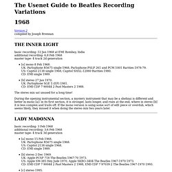 The Usenet Guide to Beatles Recording Variations
