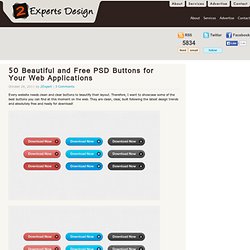 50 Beautiful and Free PSD Buttons for Your Web Applications