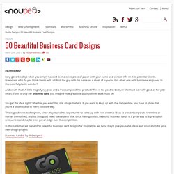 50 Beautiful Business Card Designs