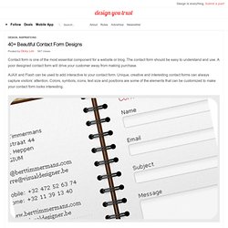 40+ Beautiful Contact Form Designs