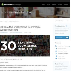 30 Beautiful and Creative Ecommerce Website Designs