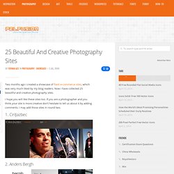 25 Beautiful And Creative Photography Sites