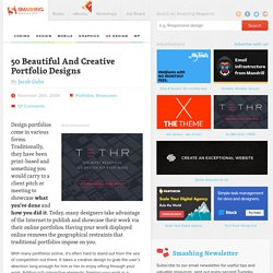 50 Beautiful And Creative Portfolio Designs - Smashing Magazine