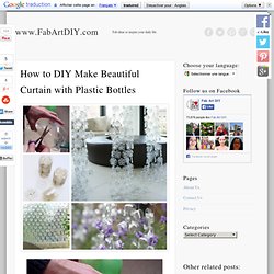 How to DIY Make Beautiful Curtain with Plastic Bottles