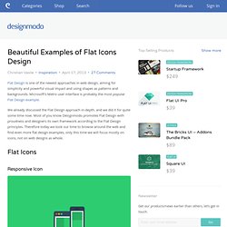 Beautiful Examples of Flat Icons Design