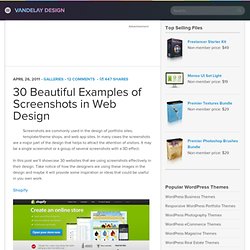30 Beautiful Examples of Screenshots in Web Design