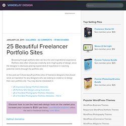 25 Beautiful Freelancer Portfolio Sites
