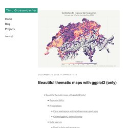 Beautiful thematic maps with ggplot2 (only)