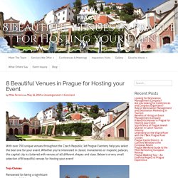 8 Beautiful Venues in Prague for Hosting your Event - Prague Eventery