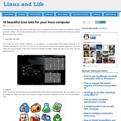 10 beautiful icon sets for your linux computer ~ Linux and Life