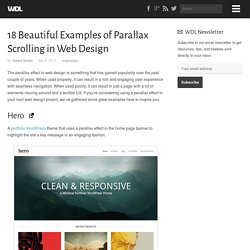 18 Beautiful Examples of Parallax Scrolling in Web Design