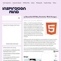 15 Beautiful HTML5 Portfolio Web Designs