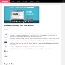 30 Beautiful Landing Page Web Designs