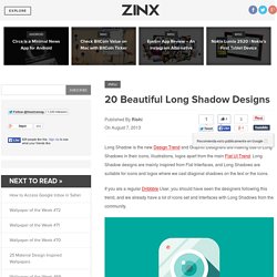 20 Beautiful Long Shadow Designs