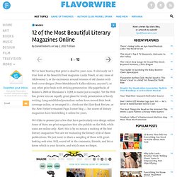 12 of the Most Beautiful Literary Magazines Online